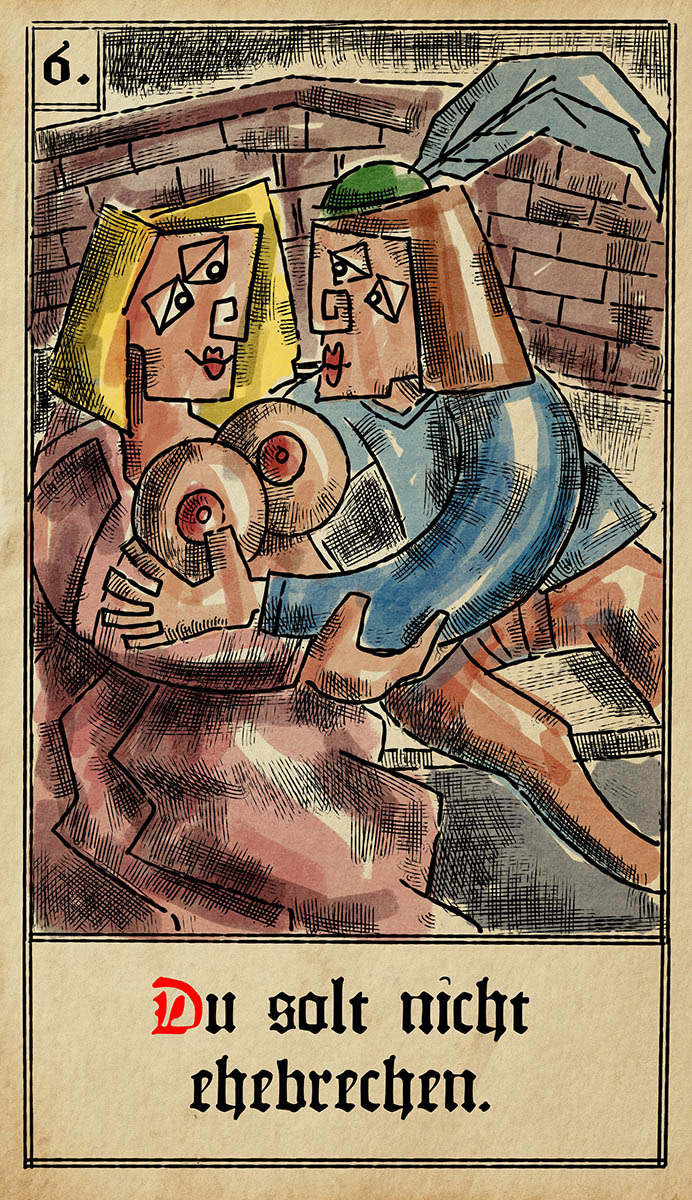 Die zehn Gebote- Das sechste Gebot- Digital Art 2024