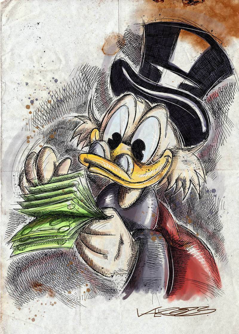 Dagobert Duck II" - Digital Art - 2023