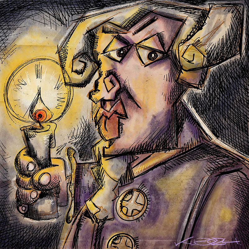 Immanuel Kant - Digital Art - 2024