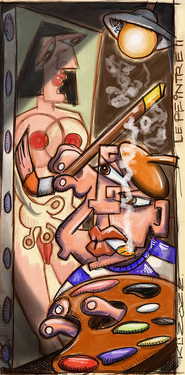 Le peintre II - Digital Art - 2022