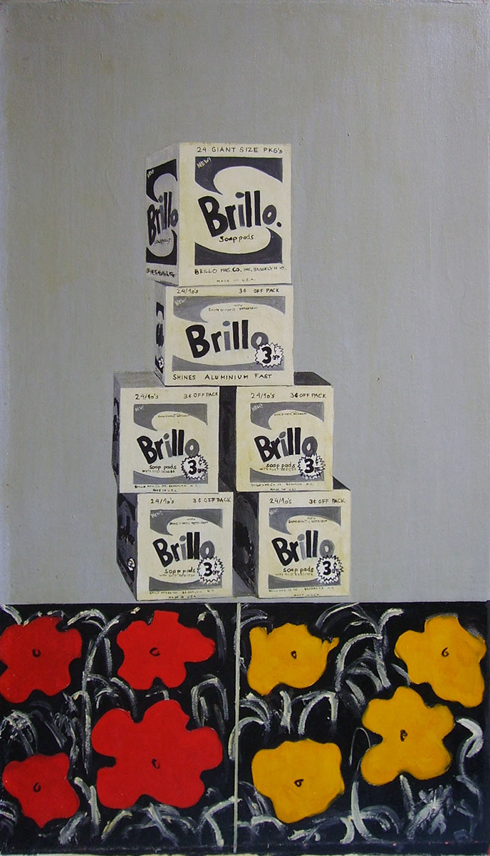 Triptychon "Andy Warhol" - rechte Tafel - Öl auf Leinwand - 1988