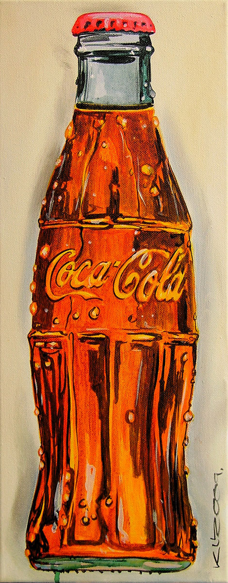 Coca Cola Art - Acryl auf Leinwand - 20 x 60 cm - 2009