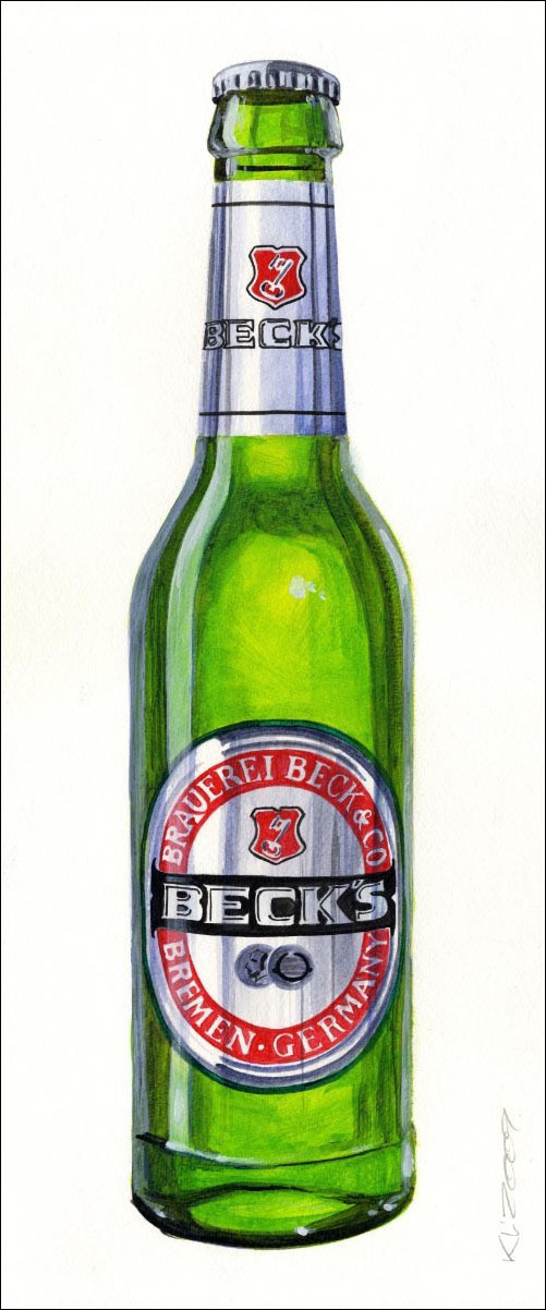 Becks BEER - Acryl auf Karton - 21 x 50 cm - 2013