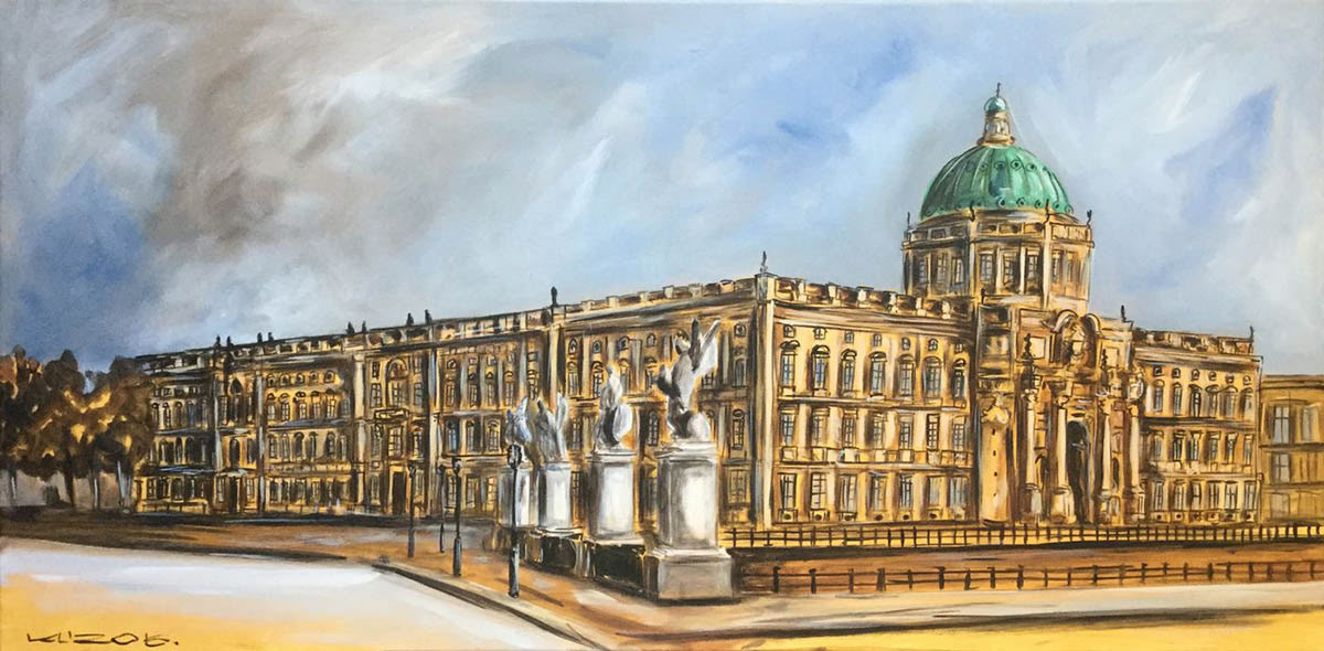 Berliner Stadtschloss - Acryl auf Leinwand - 50 x 100 cm - 2016