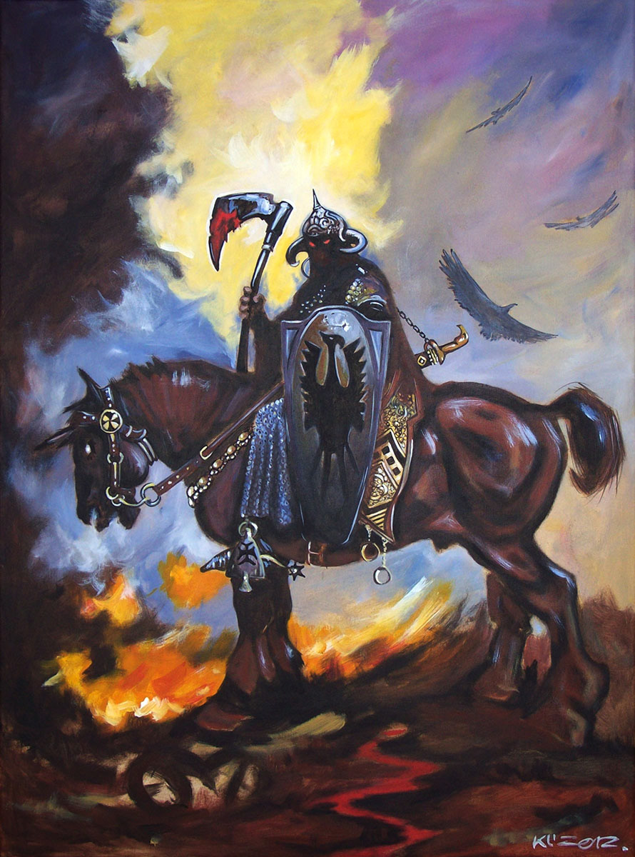 Frank Frazetta's Death Dealer - Acryl auf Leinwand - 60 x 80 cm - 2012
