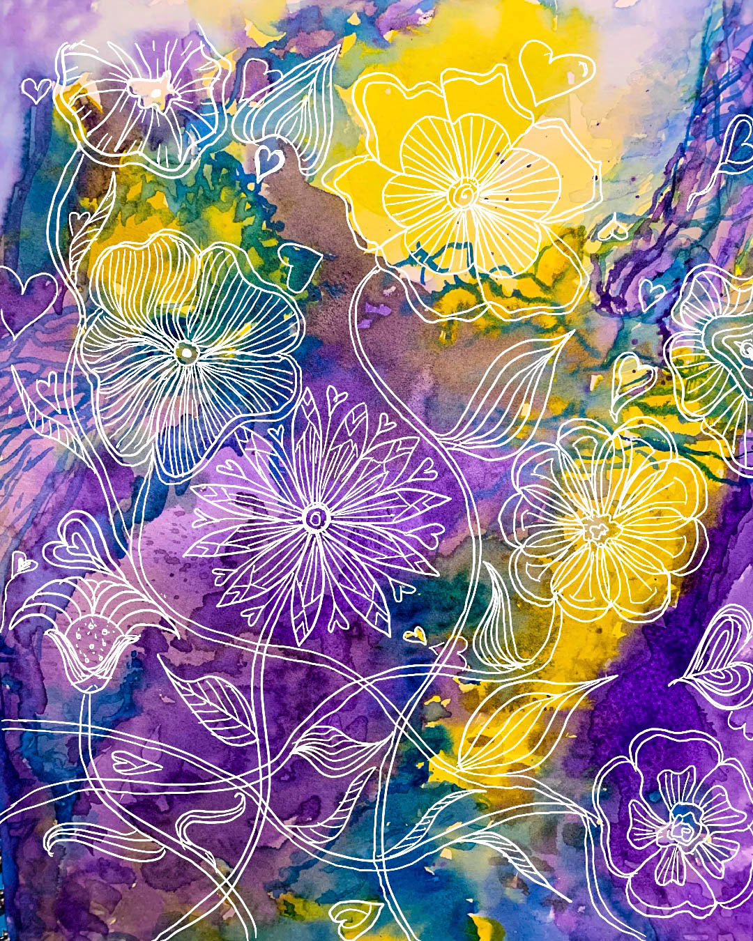 Flowers in Ink