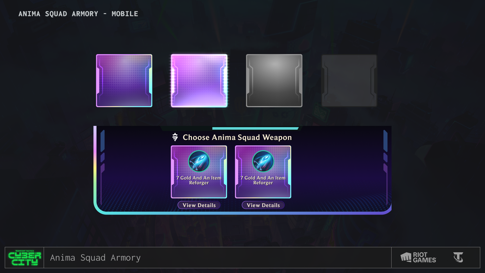 Anima Squad Armory
