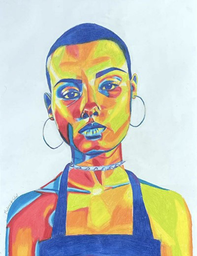 Maya (colored pencil)