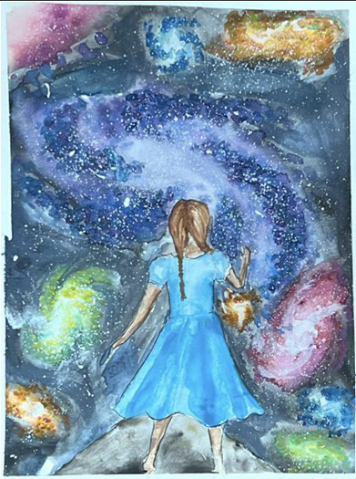gate to ouranos (watercolors)