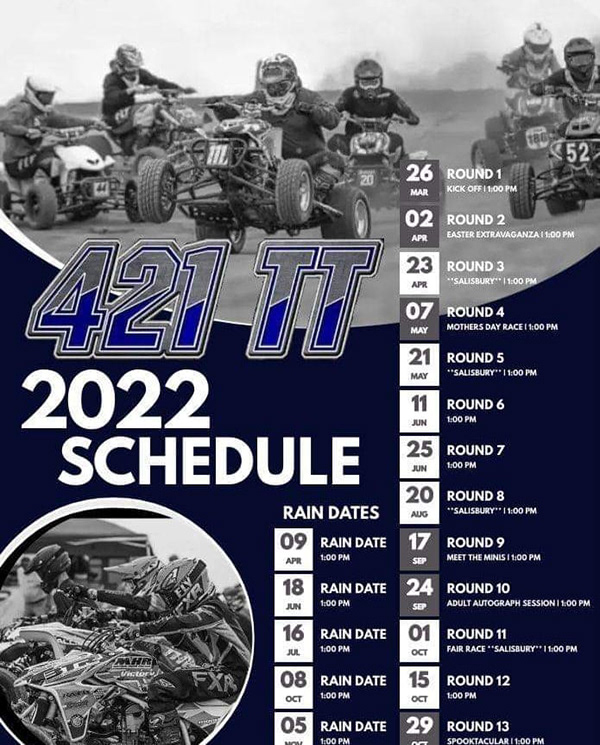 421 TT 2022 Schedule