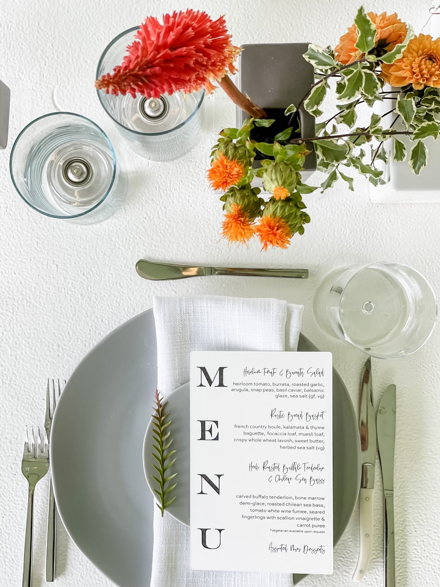 Modern Backyard Dinner