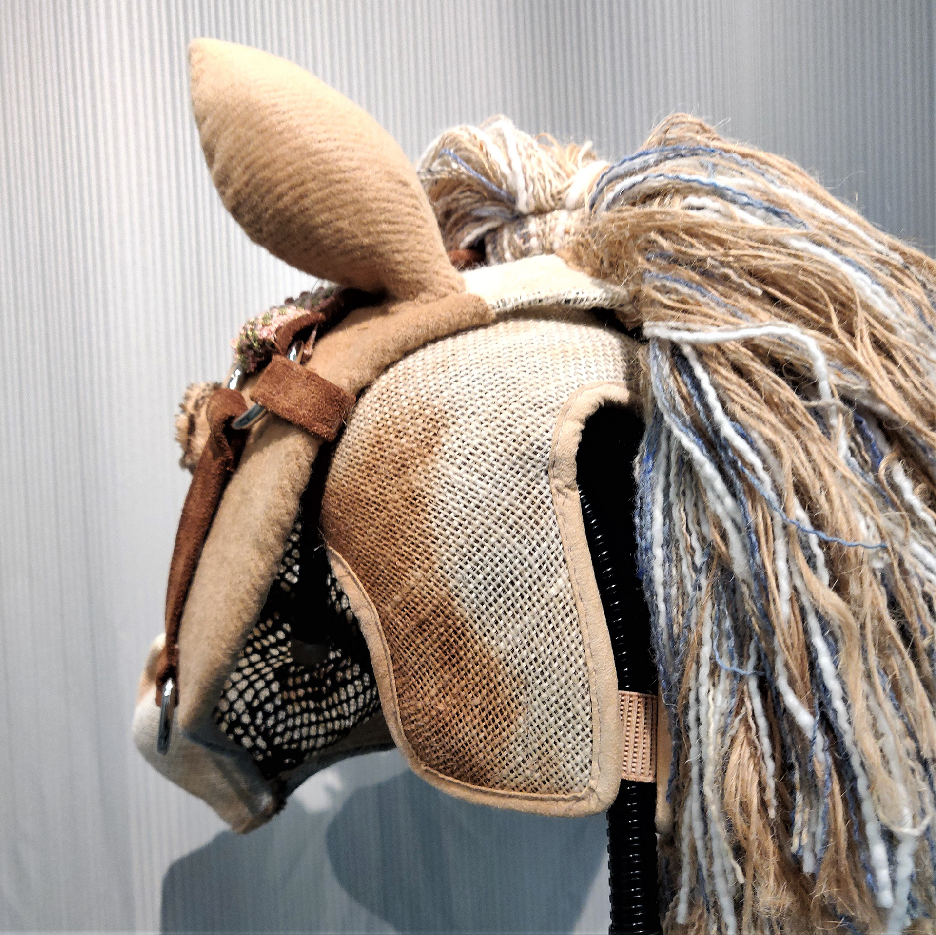 Sized Felt hood with elastic back