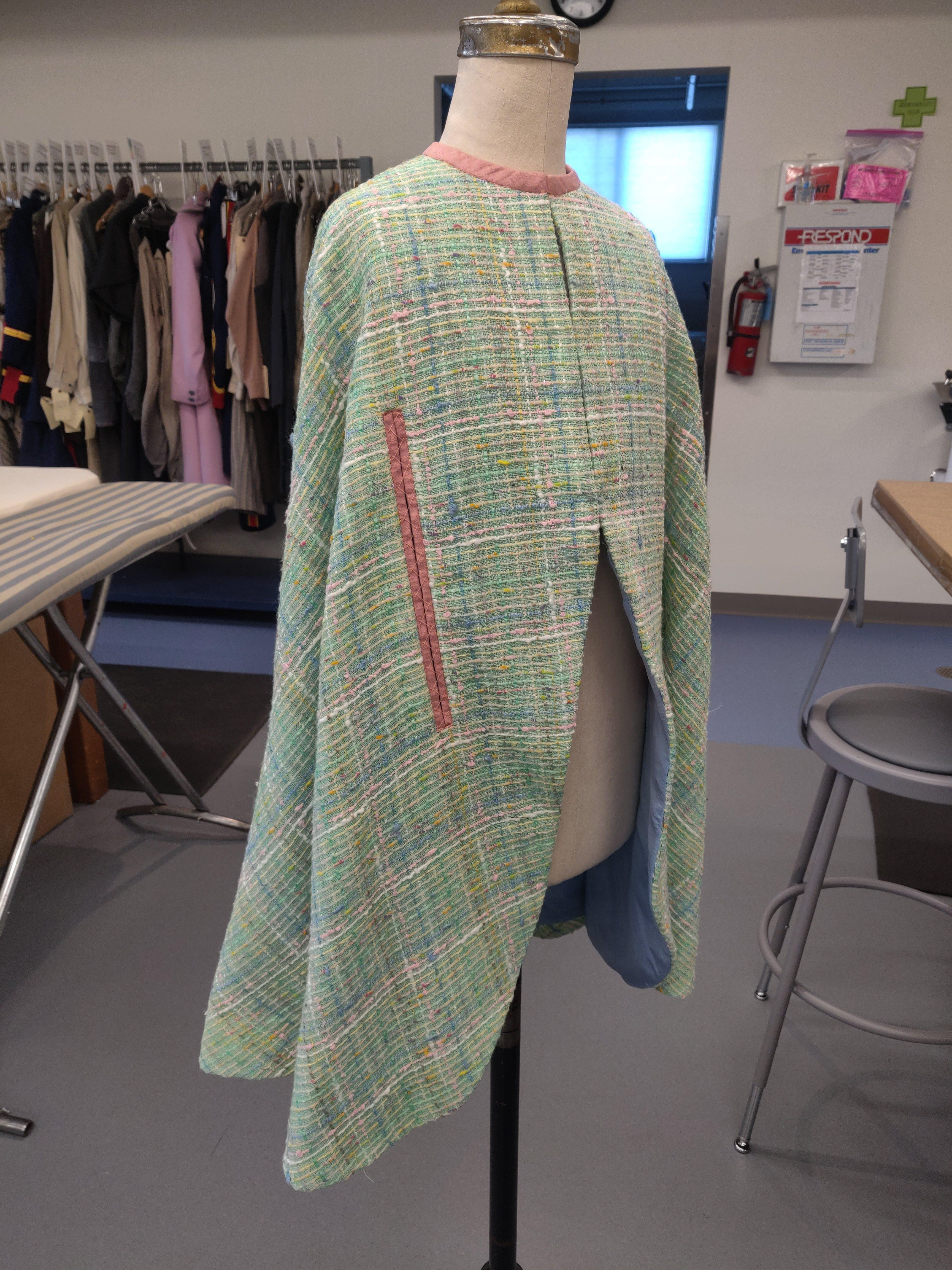 Child's cape with fur trim