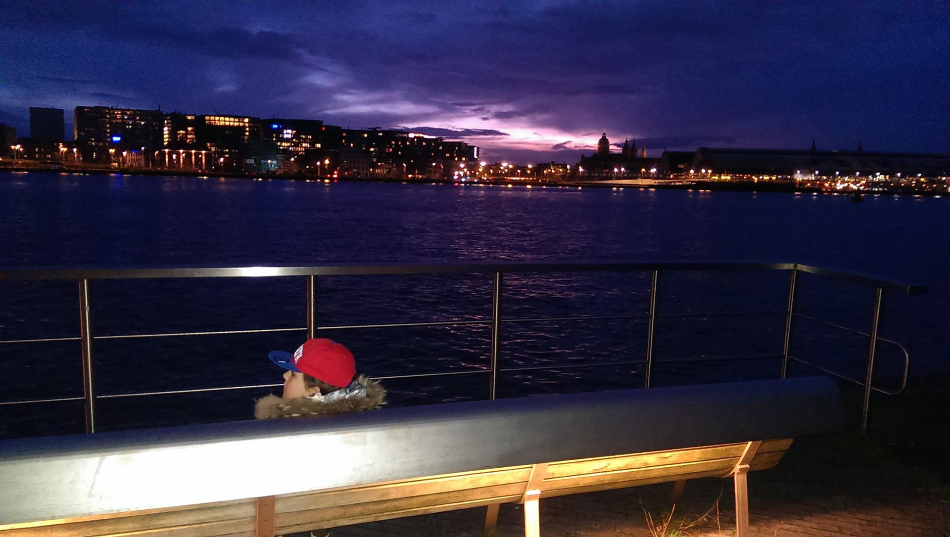 Waiting for the ferry in Amsterdam