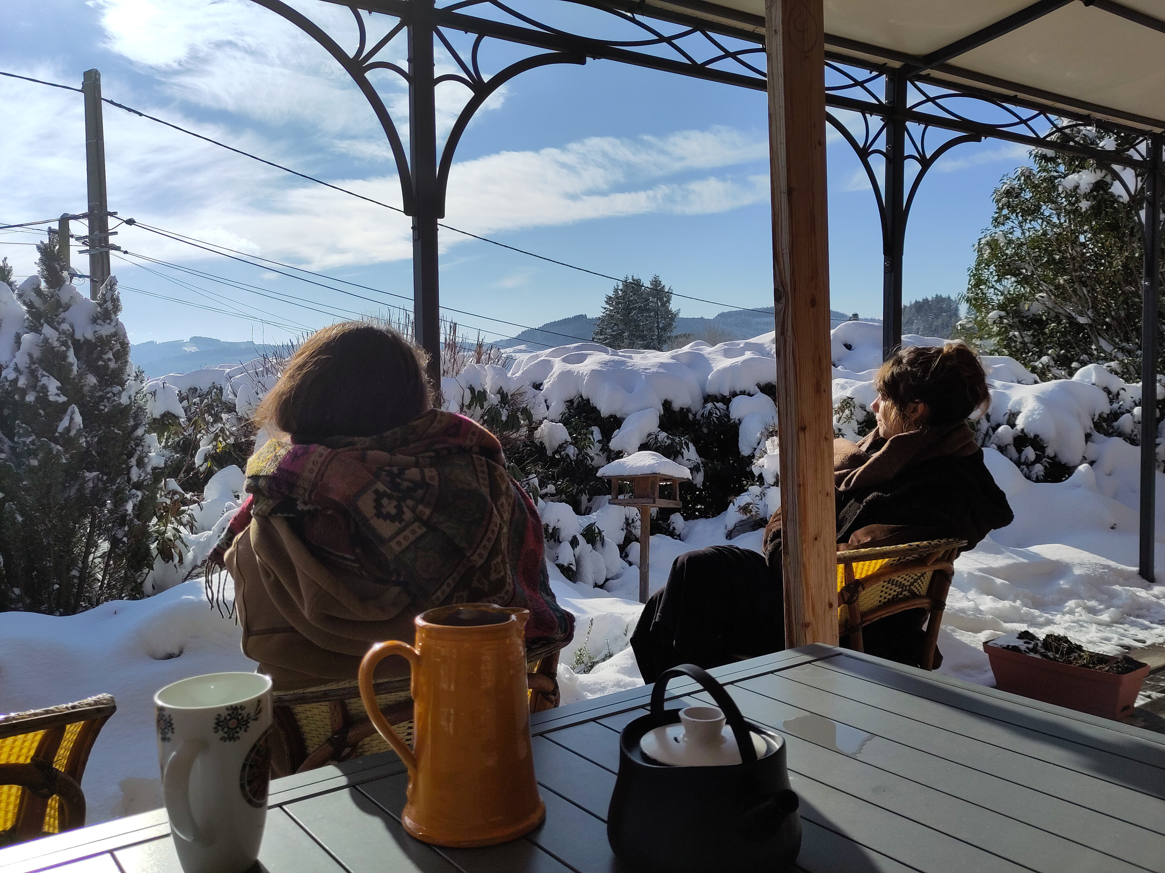 Une après-midi au soleil avant l'enregistrement du podcast.