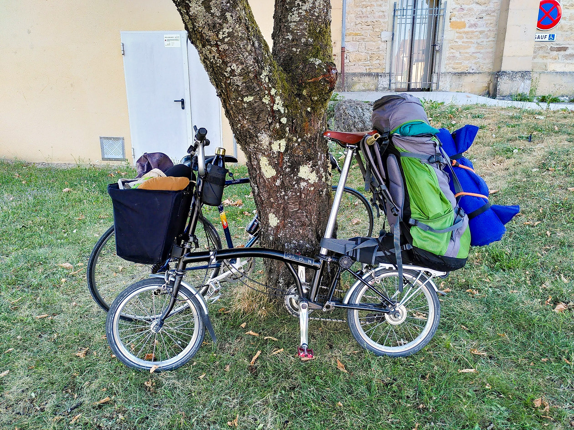 Le Brompton de Johan avant le vélo trip'