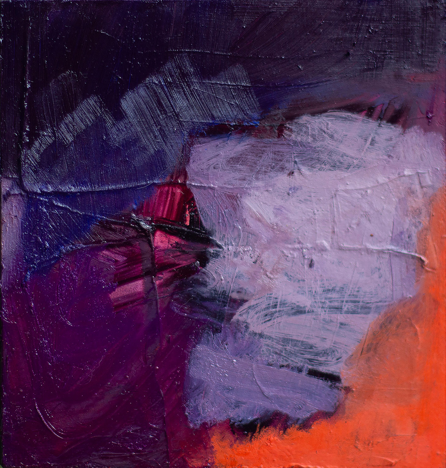 The Sway of Water 50x50cm Oil and mixed media on canvas