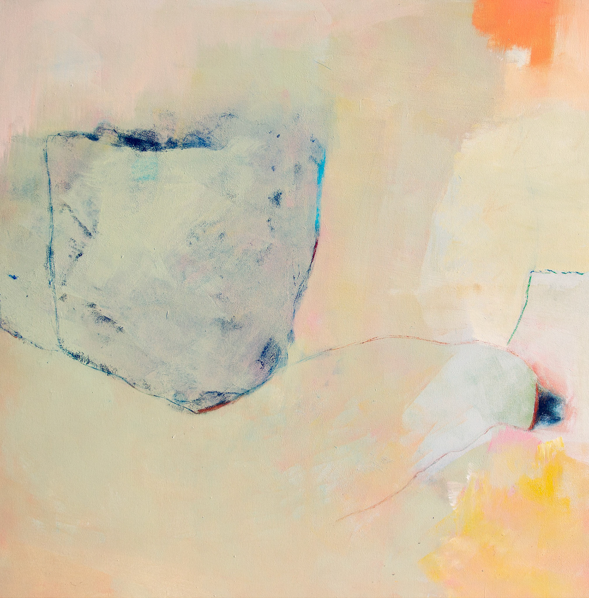 Dreaming in Pistachio 100x100cm