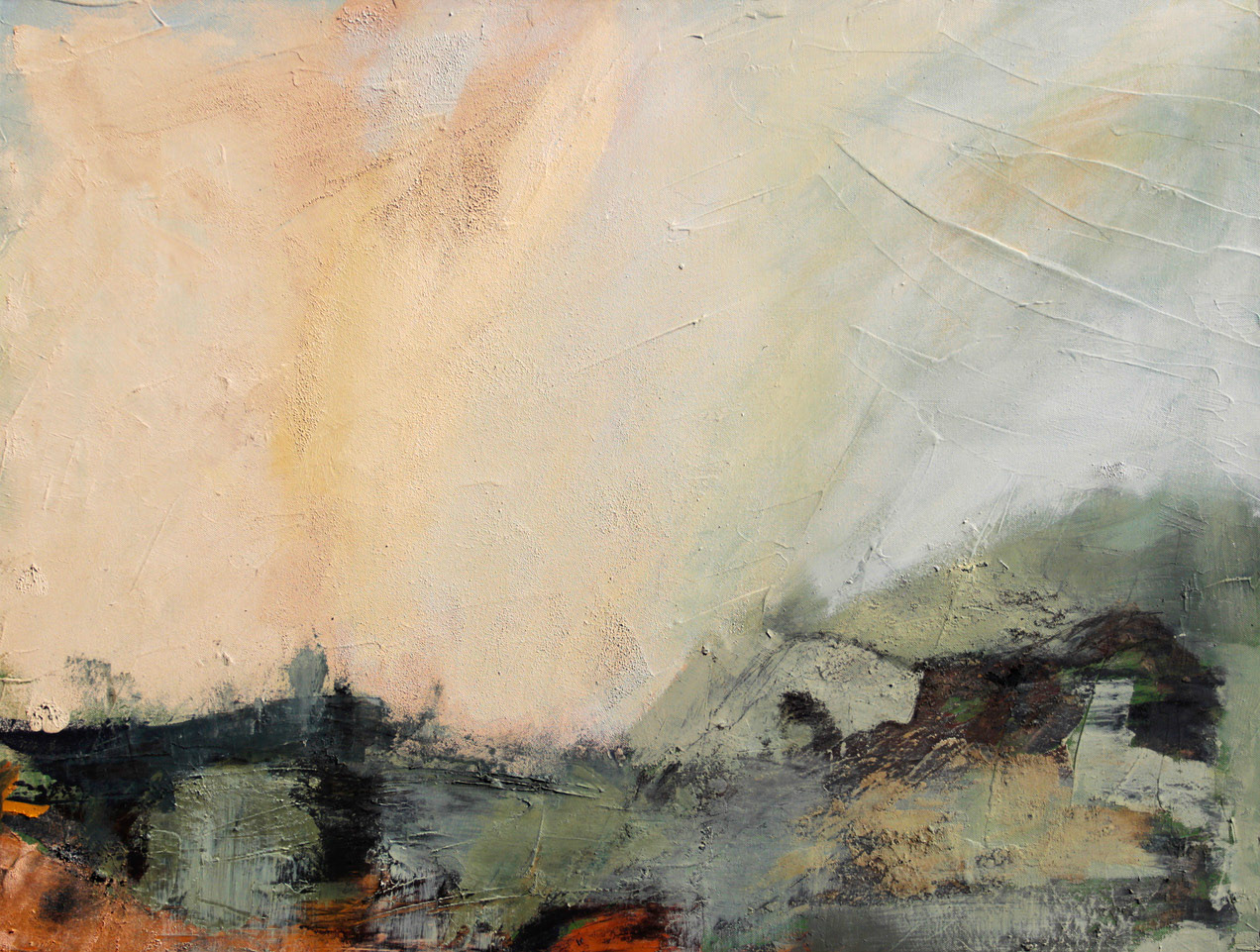 Green Fields, The Bridge Home 80x100cm SOLD