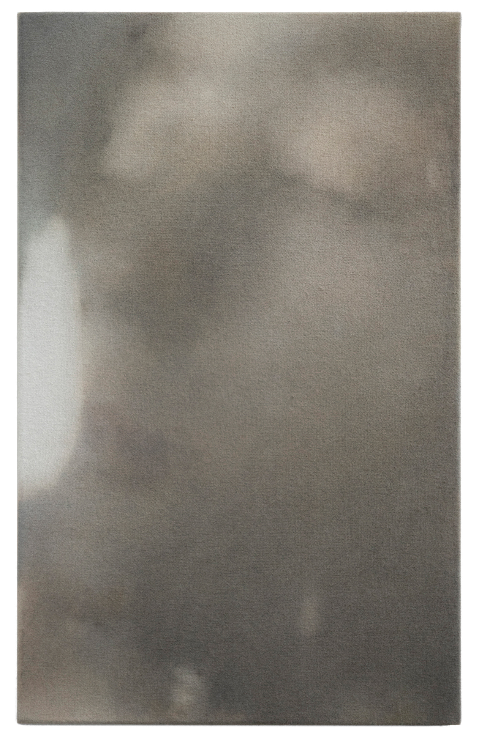 Four walls III 2020 soft pastels on raw custom dyed canvas, 40x25 cm. Self-portrait. Mixed media contemporary painting by Anzhelika Lebedeva emerging female artist based in Italy. Abstract figurative art.