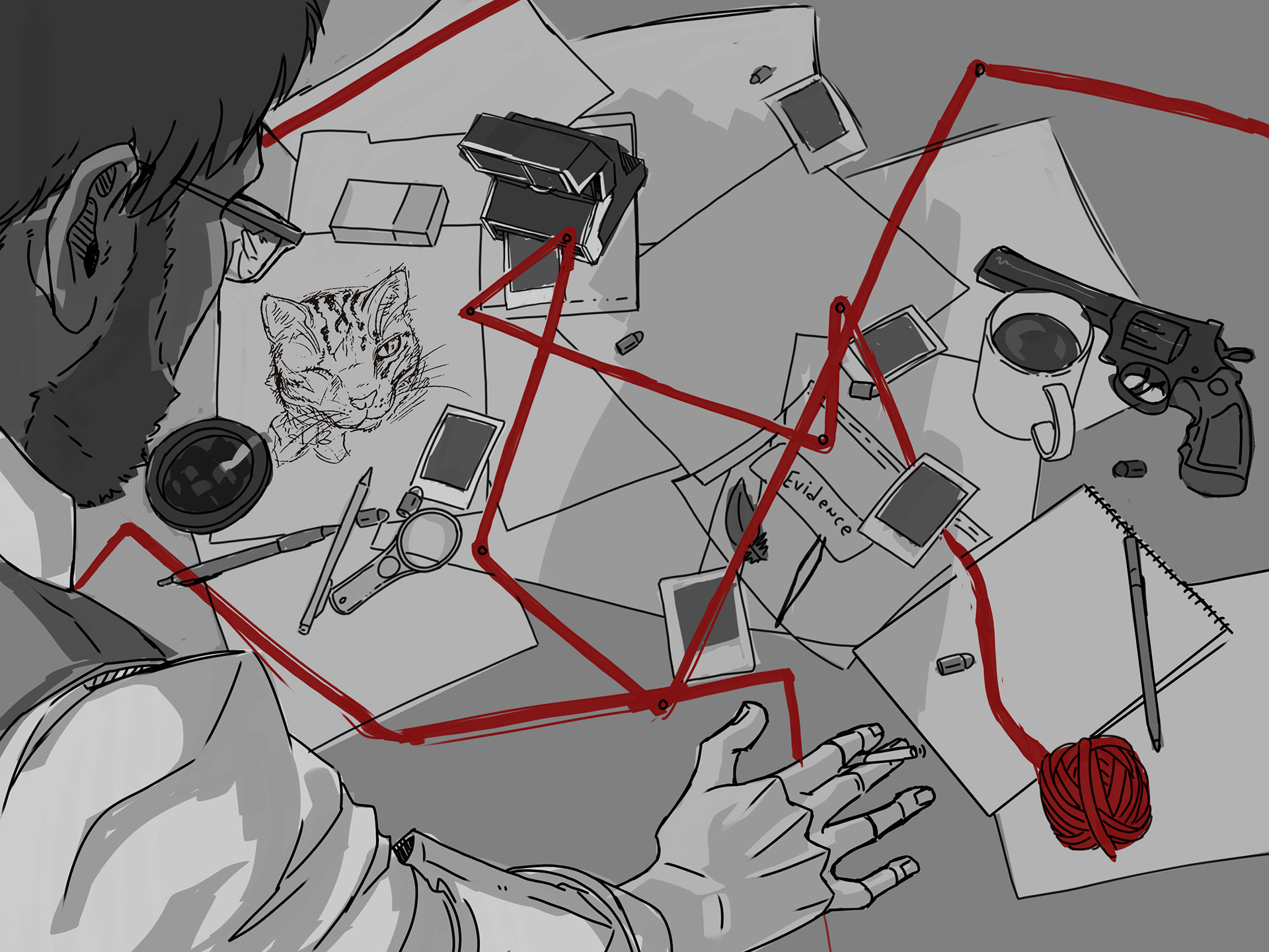 Cat's Out of the Bag - Sketch