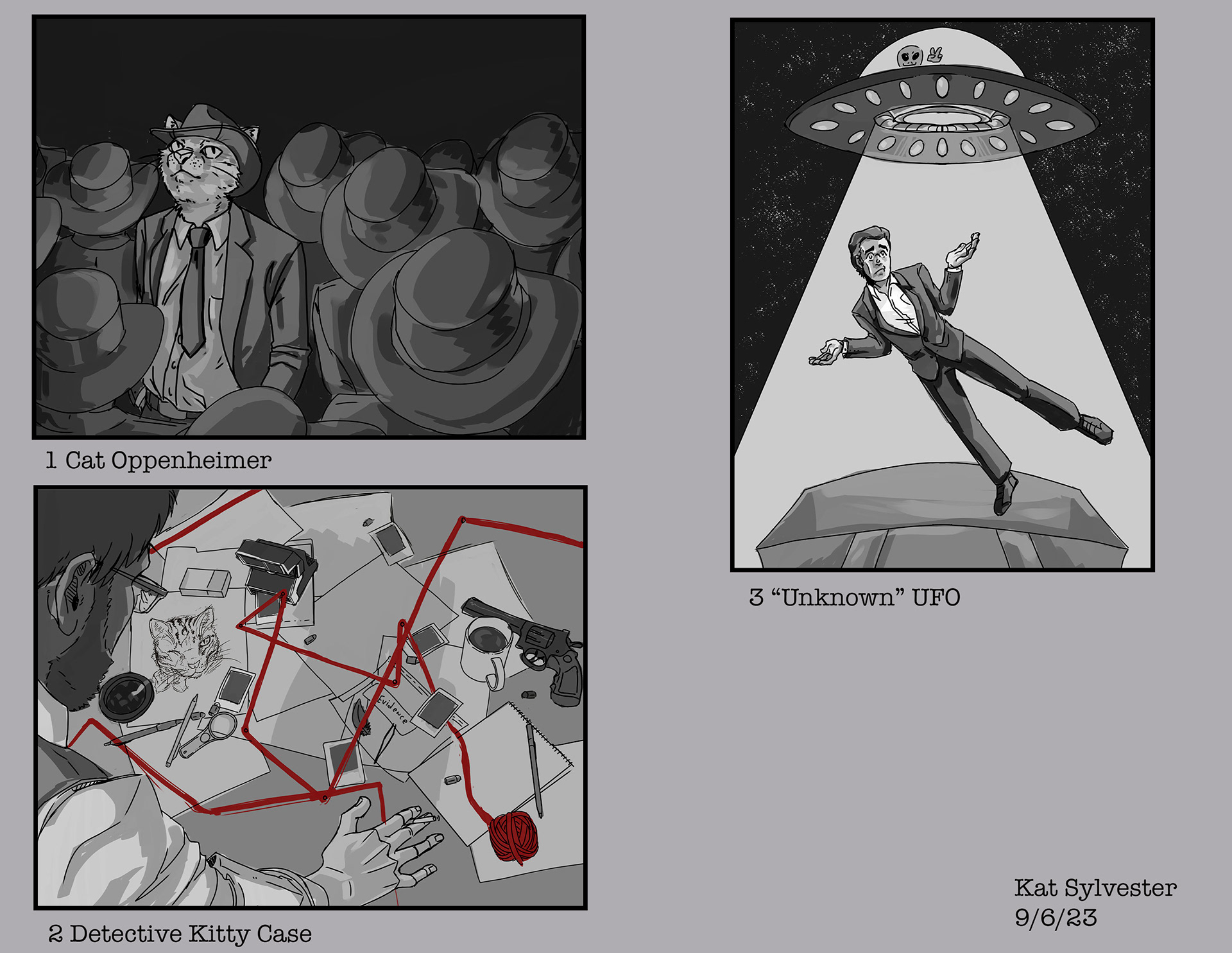 Cat's Out of the Bag - Original Concept Sketches