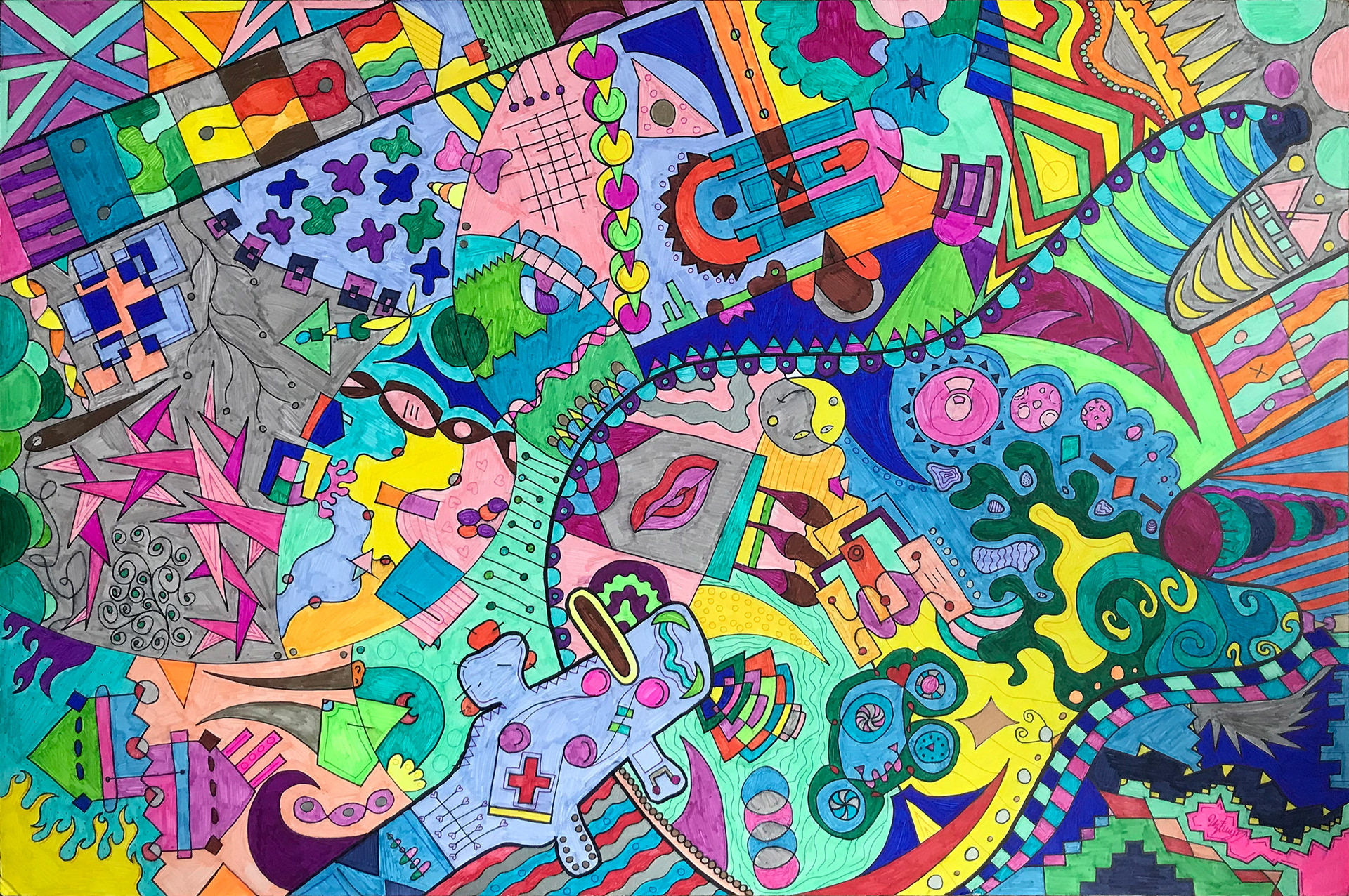 Guitar 20x30"