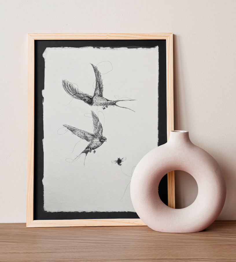 Swallows & Bee