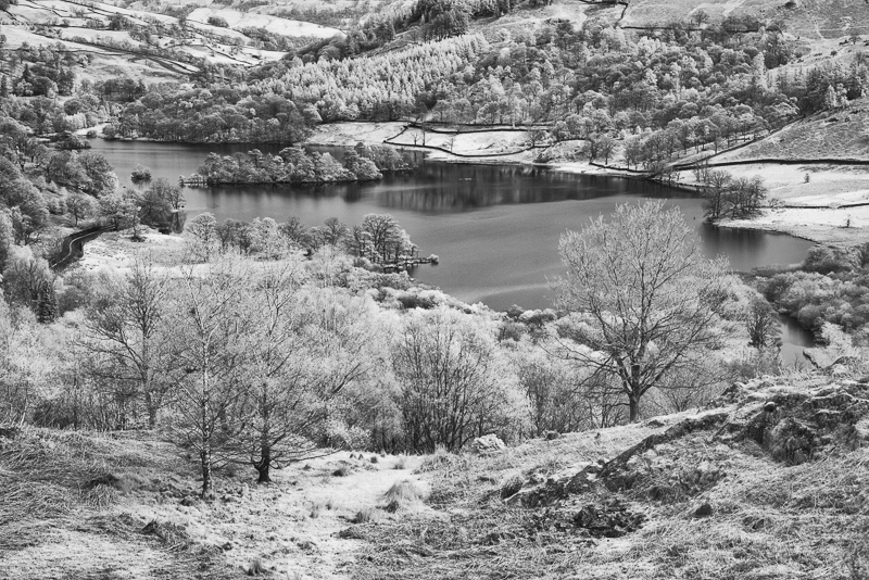 Rydal Lake in the Lake District, viewed from White Moss.