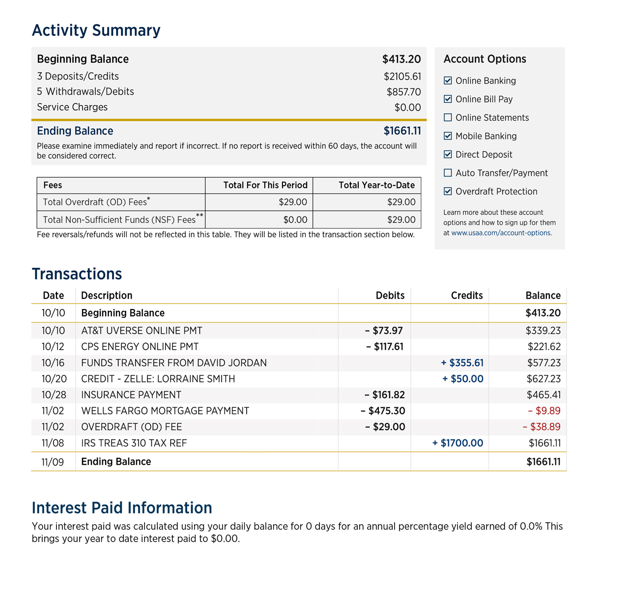 Beta Test Statement Design