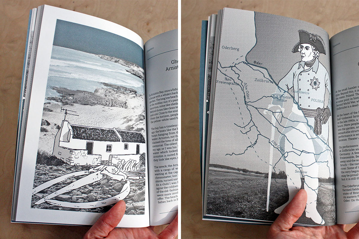 Illustrations within the journal accompanying the written pieces by various authors