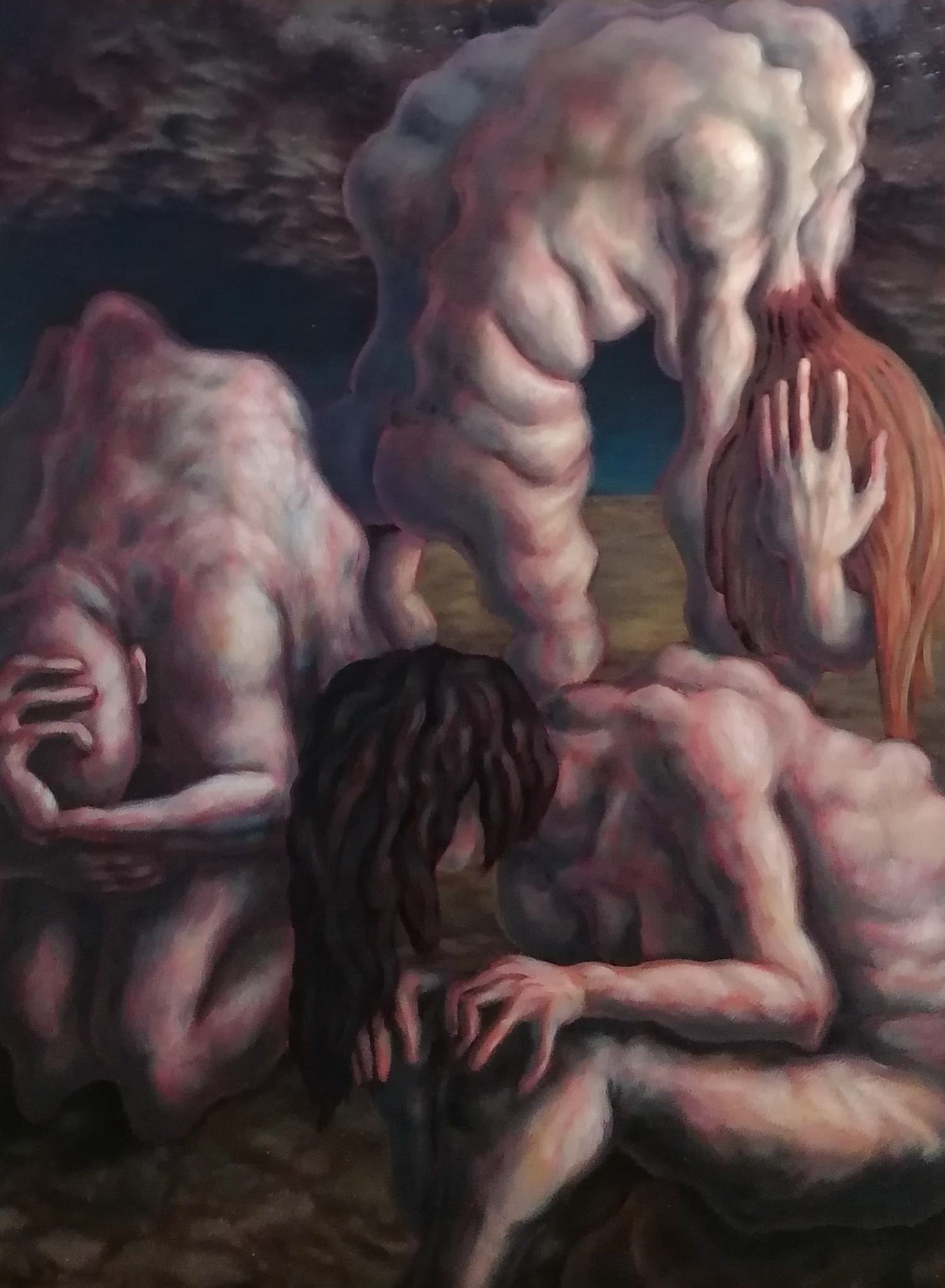 Condemnation of Christ, oil on canvas, 2024