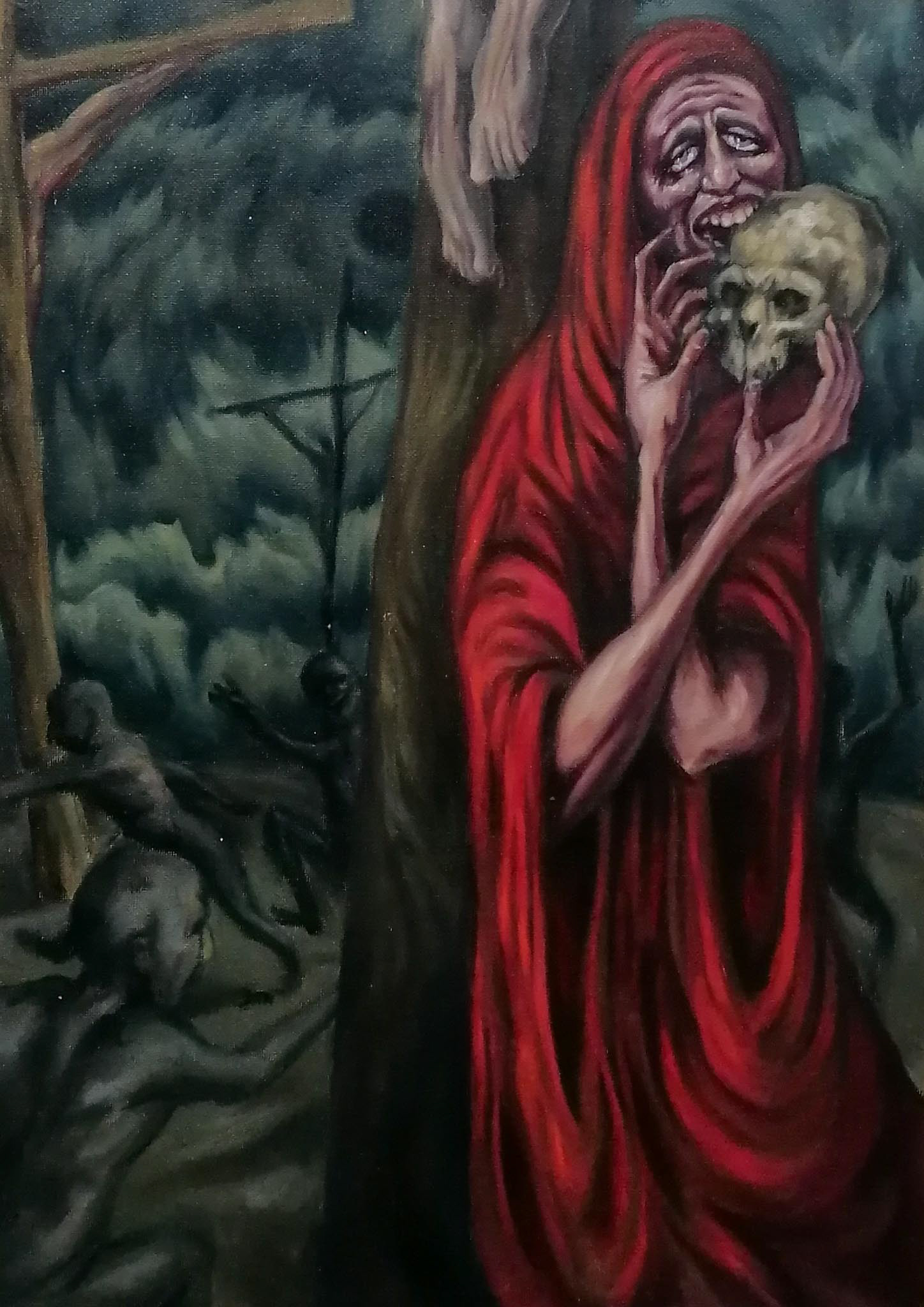 Mary Magdalene, oil on panel, 2020