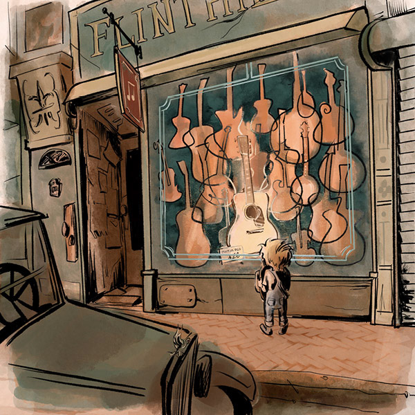 Cover Illustration for Gregg Welty's album "Community"