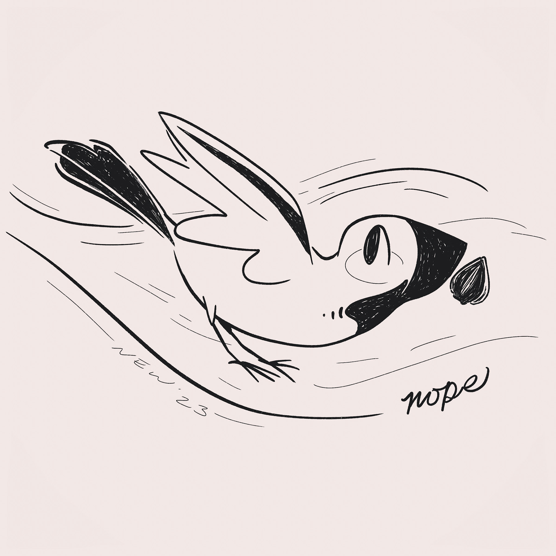 The littlest "nope"!