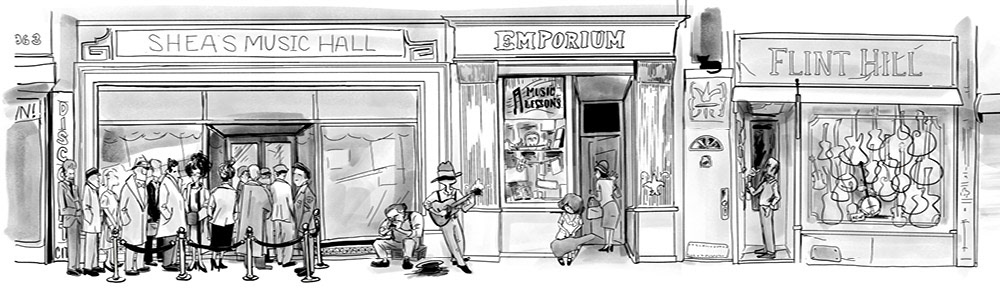 Interior artwork for Gregg Welty's album "Community"