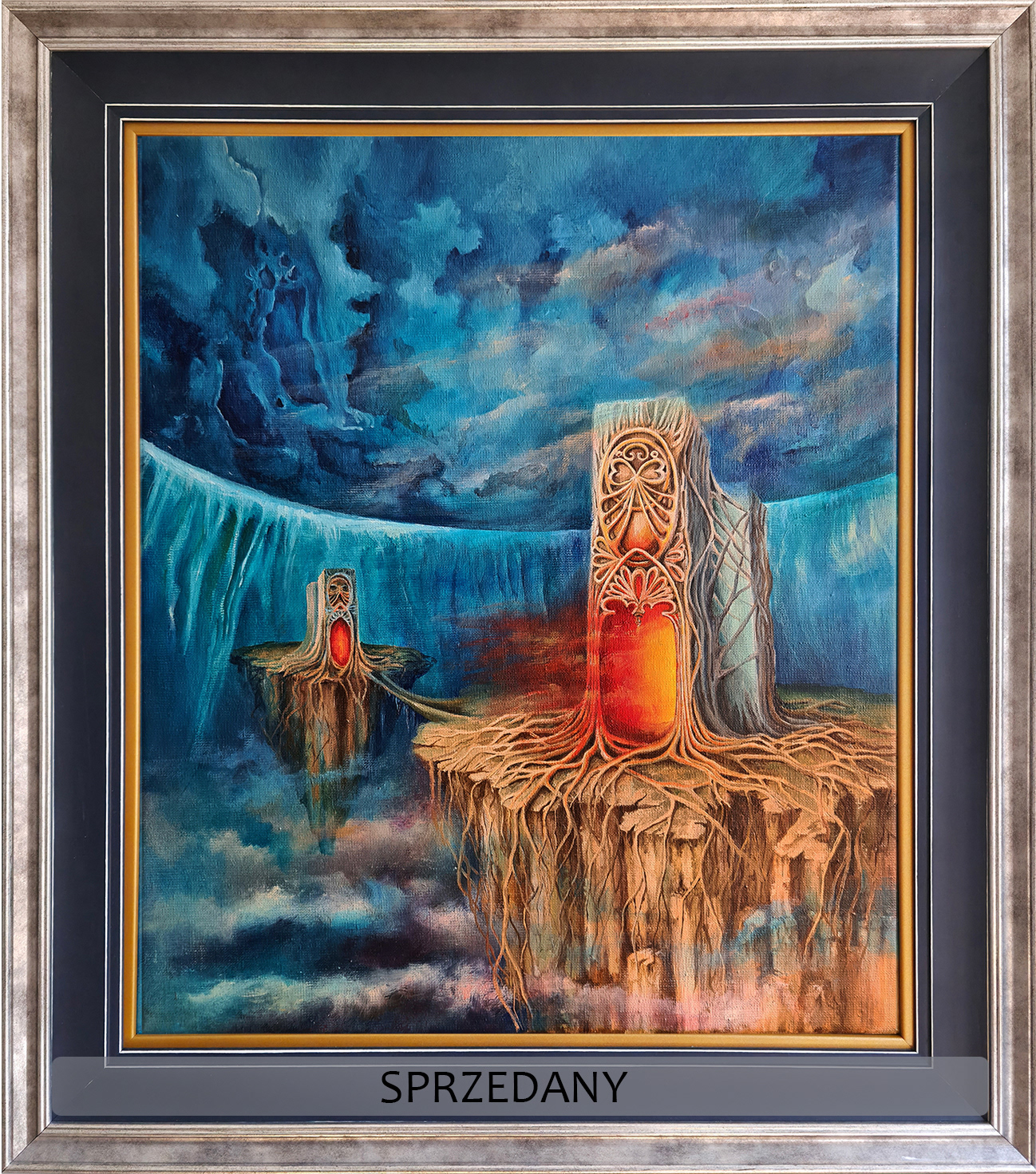 "ŚWIATY RÓWNOLEGŁE" 55X46, w oprawie