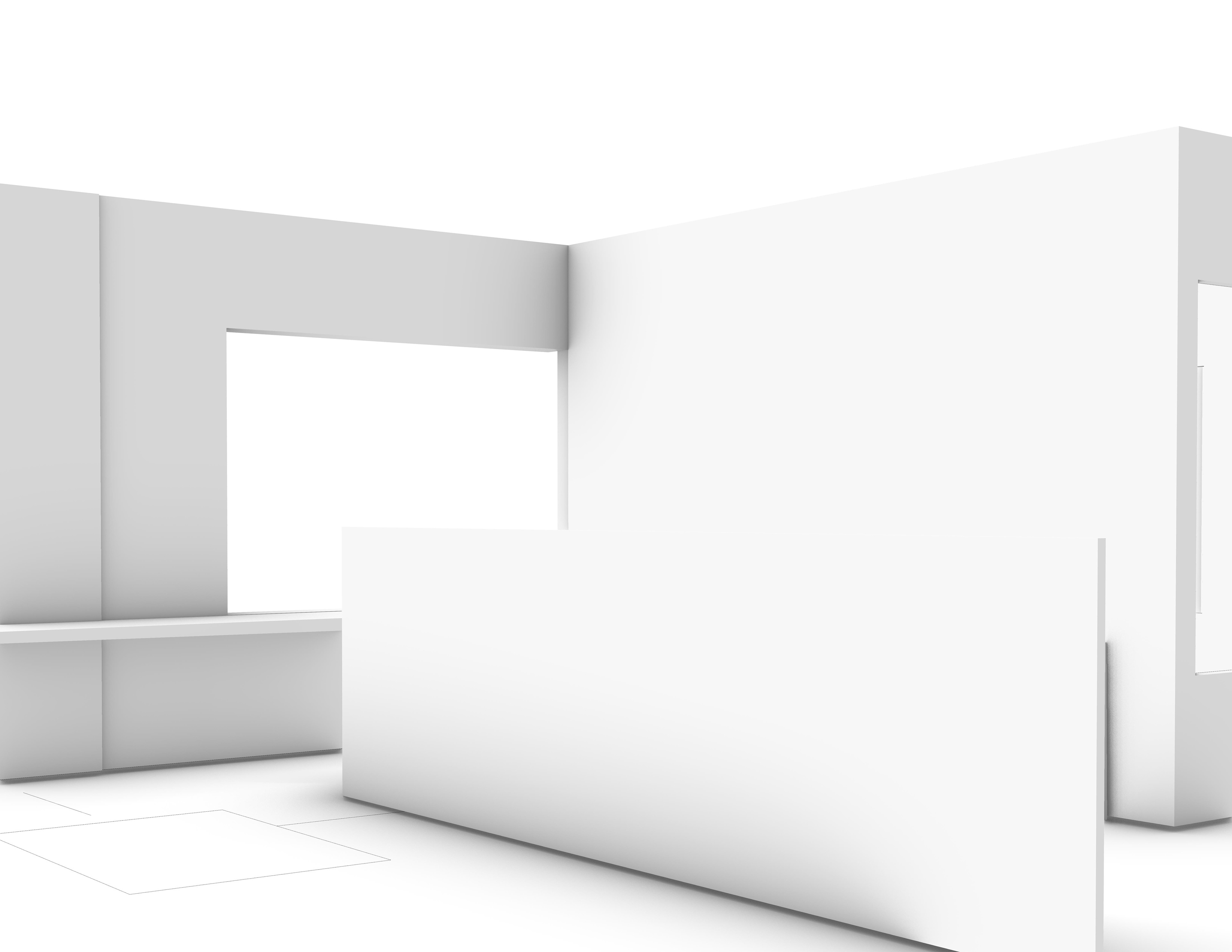 Individual Seating Perspective (Made with Rhino)