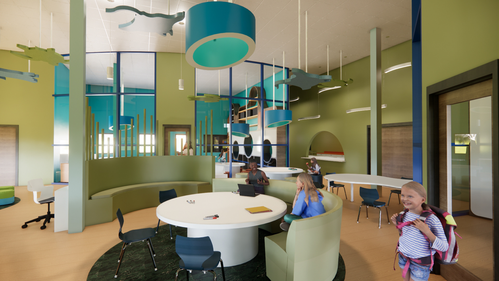 Ocean Floor Cafeteria Flex Space