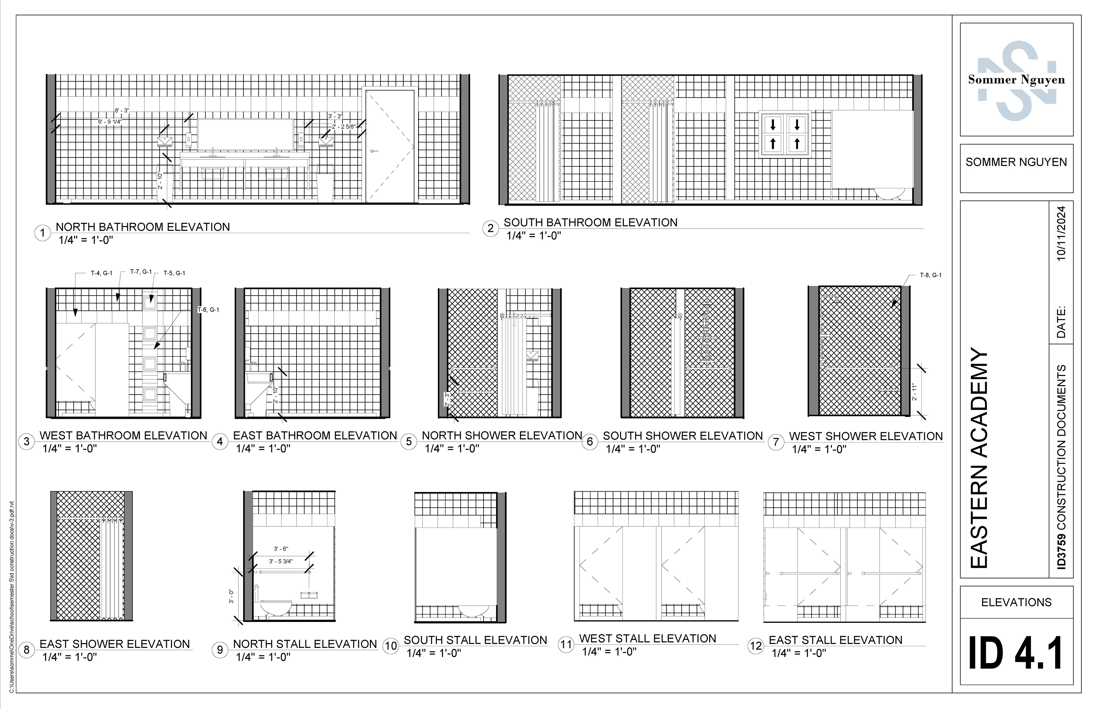 NCIDQ Practice Elevations