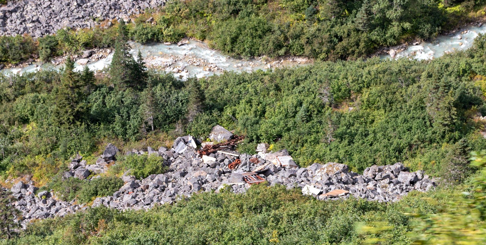 Remnants and debris from the original gold rush.