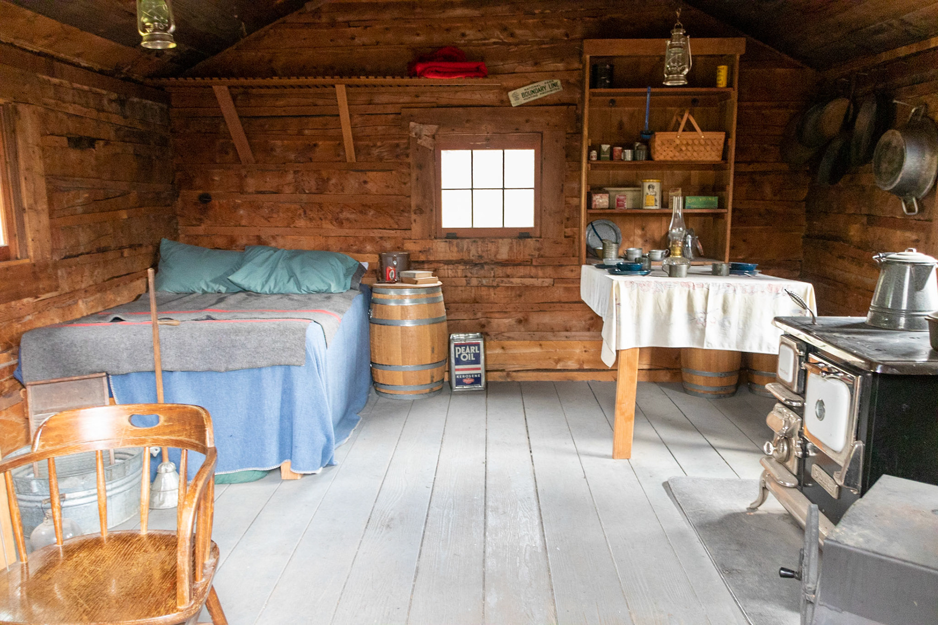 Originally constructed by the Alaska Road Commission in 1924-1925, the Savage cabin and interpretive trails are now used as part of living history presentations in the summer months.  During the winter the cabin become strictly utilitarian by providing shelter for patrols.