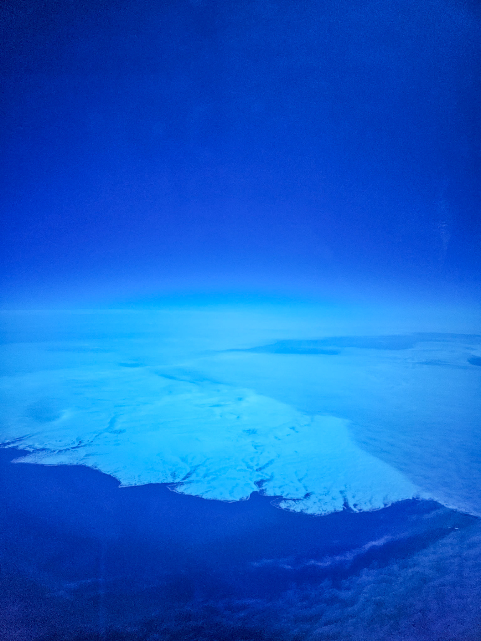 View of the icy north from the window of AC1