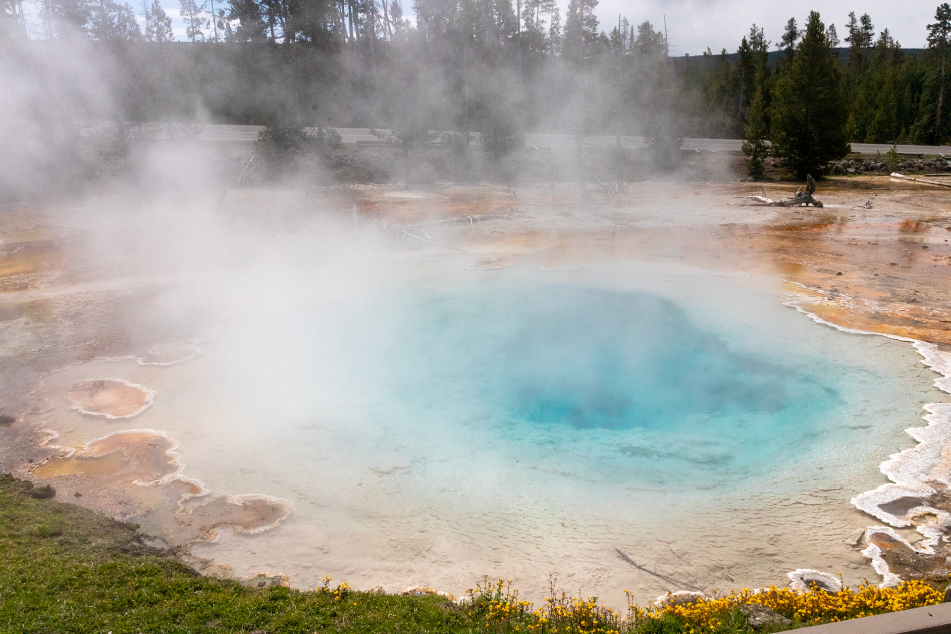 Silex Spring seen on a clearer day