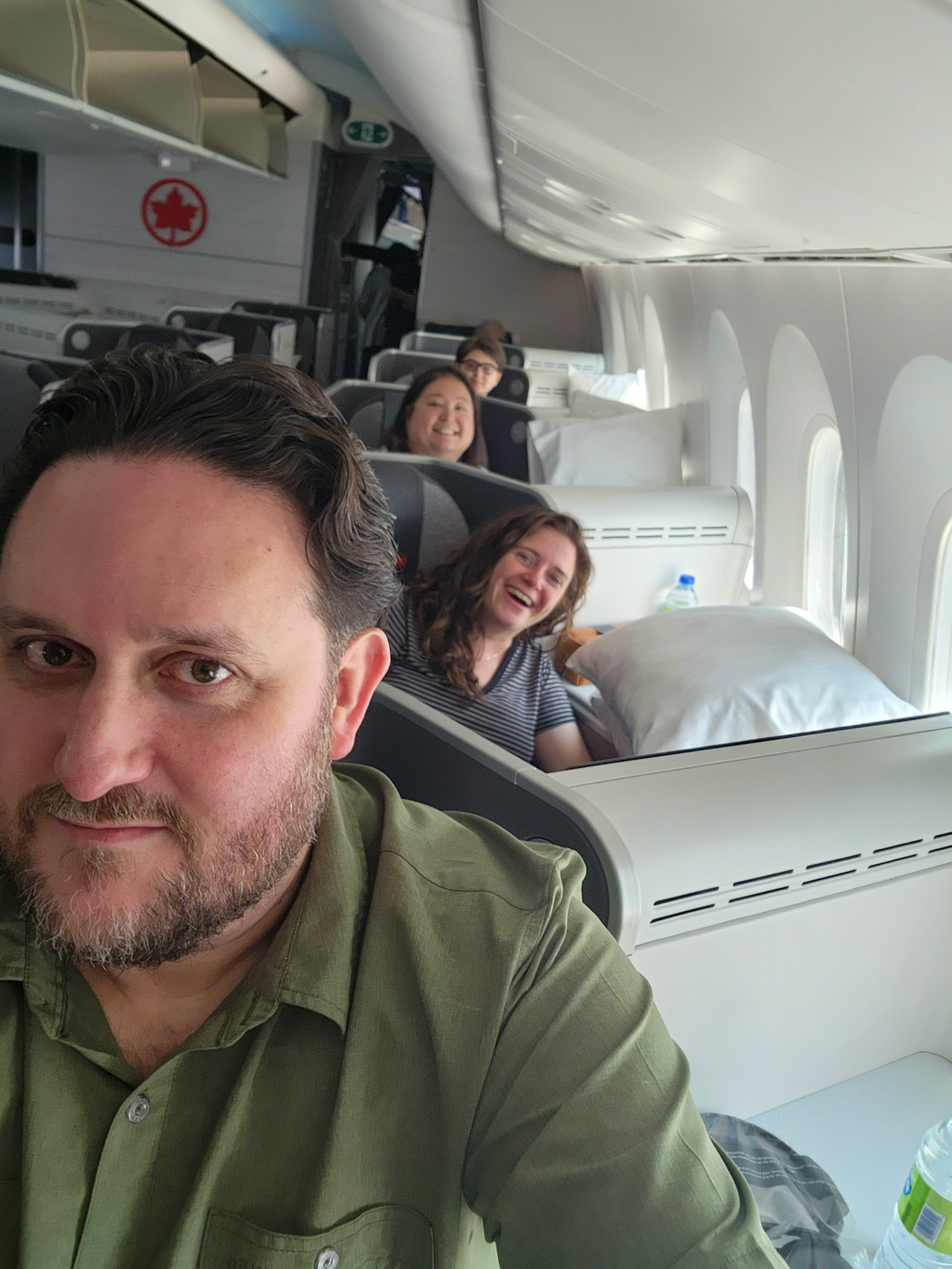 All lined up in a row in AC1's business class