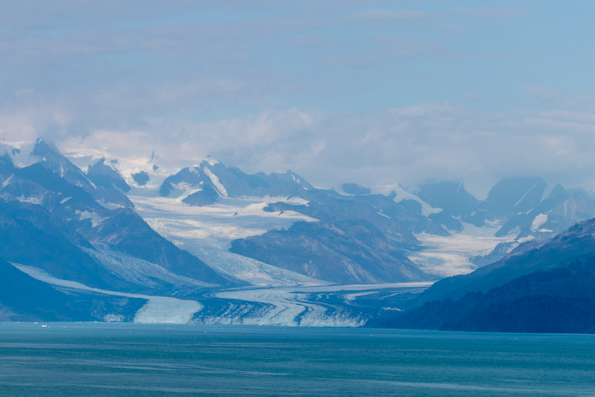 View of the Harvard glacier from a distance