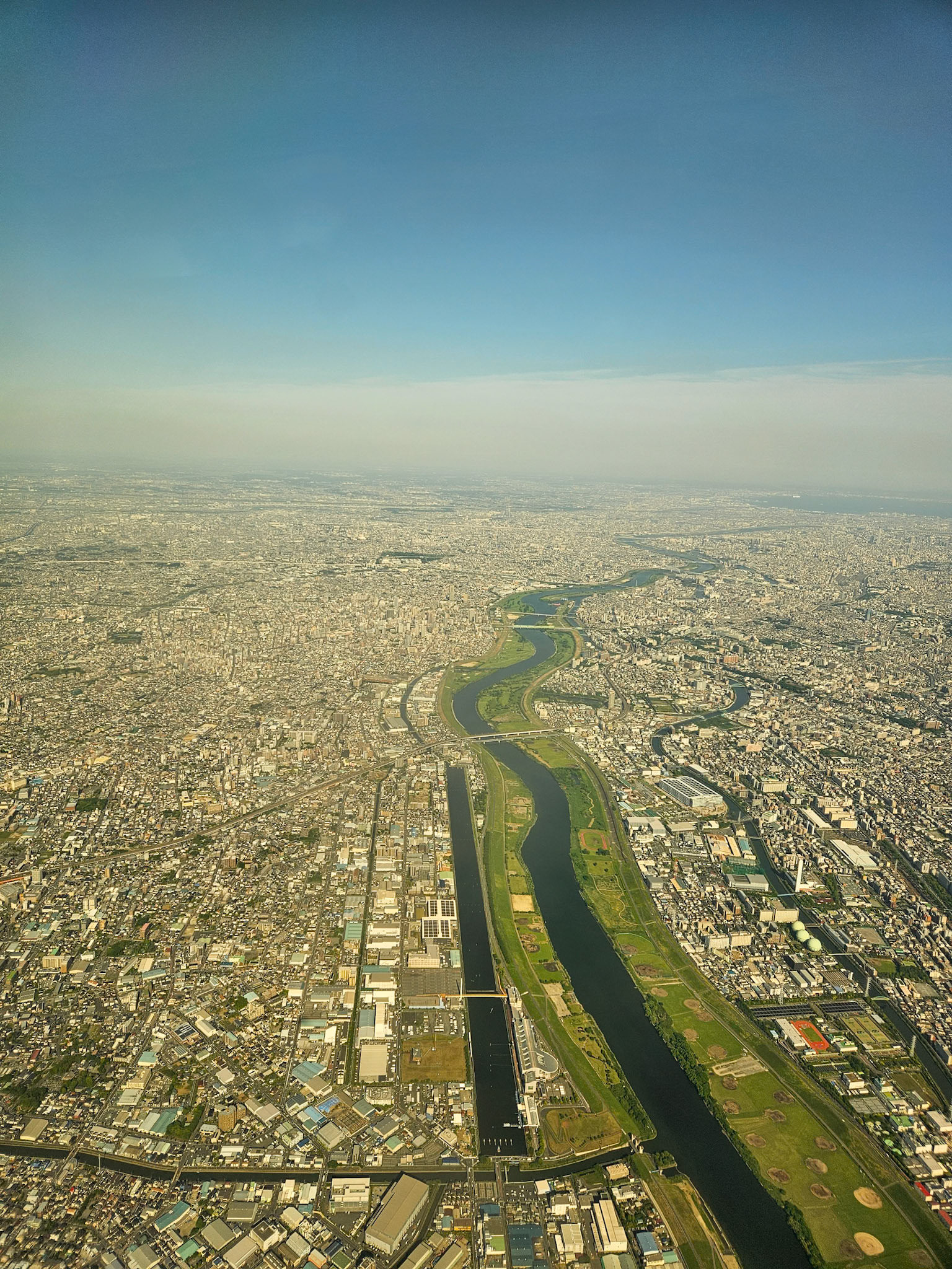 Tokyo as seen from AC1 on approach to Haneda