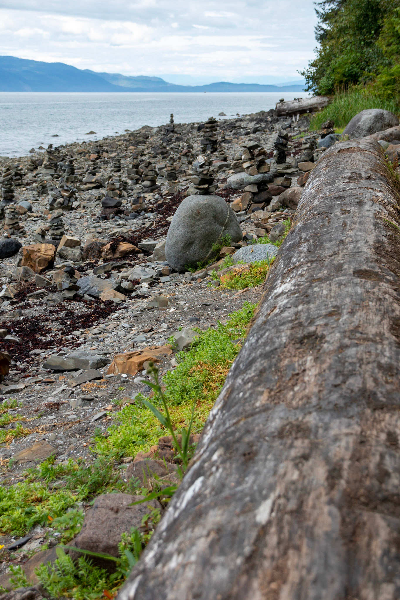 A view of a beach of Inuksuk.