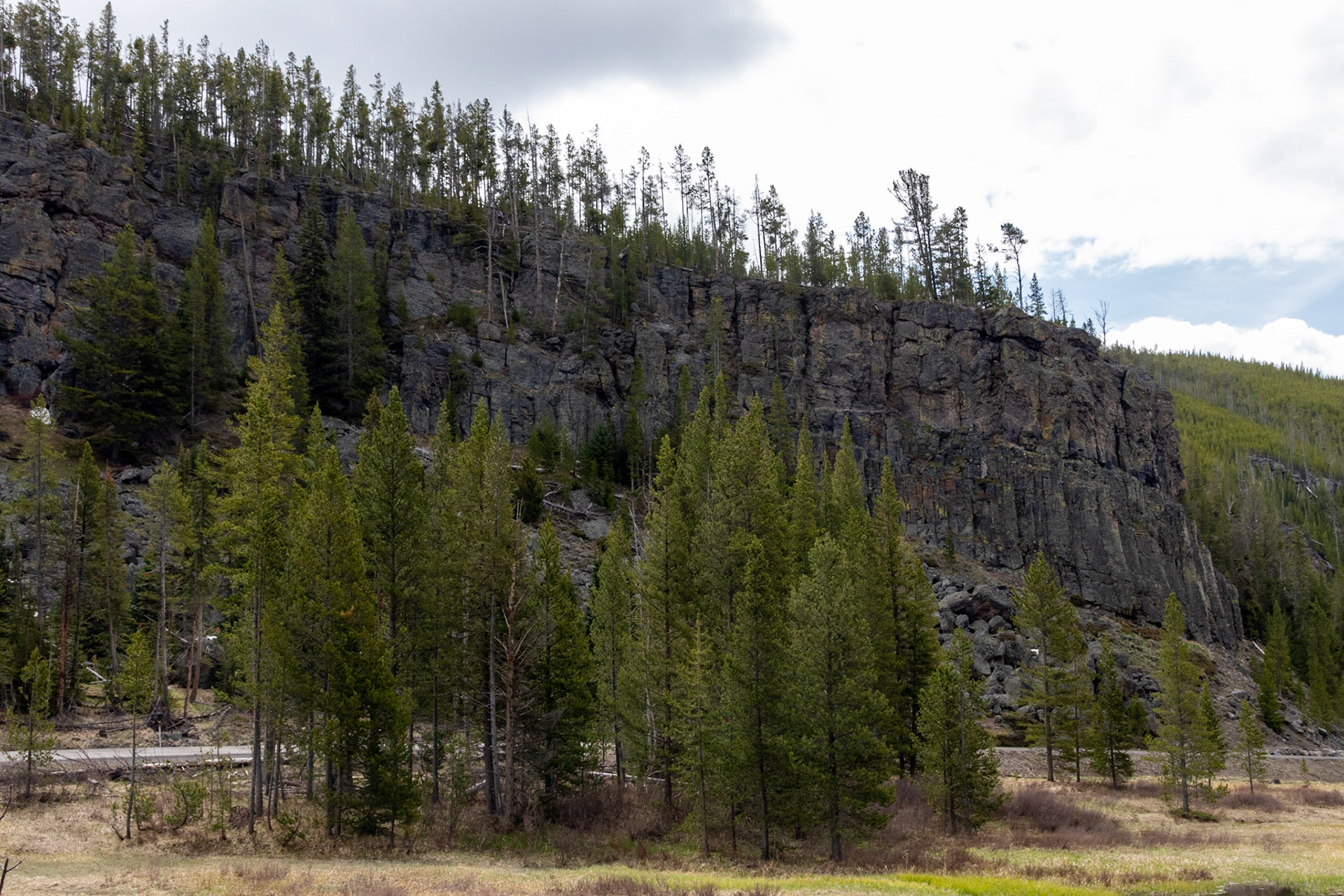 Obsidian Cliff, a National Landmark