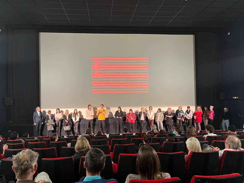 Das Filmteam und die MitarbeiterInnen von JMB beim Q&A